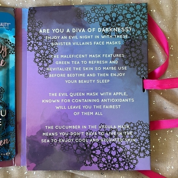 Brand New Mad Beauty Disney Villains 3 Piece Face Mask Collection - Picture 6 of 9